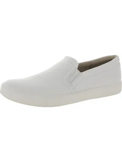 Naturalizer Womens Leather Slip On Casual And Fashion Sneakers In White