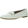 Naturalizer Womens Slip On Flat Loafers In White