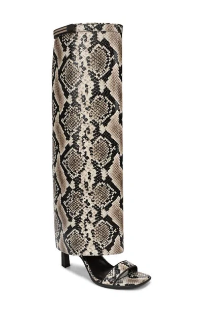 Naturalizer X June Ambrose Nova Shaft Sandal In Black