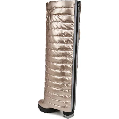 Naturalizer X Think Royln Crosswalk Zip Puffer Boot In Cashmere
