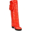 Naturalizer X Think Royln Crosswalk Zip Puffer Boot In Poppy