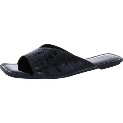 Naturalizer Zelda Womens Slip On Slide Sandals In Black