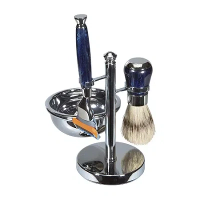 Naturally By Kindsley Naturally By Kingsley Shave Set In Silver