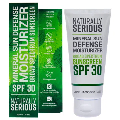 Naturally Serious Mineral Sun Defense Moisturize Sunscreen Spf 30 By  For Unisex - 1.7 oz Sunscreen In Multi