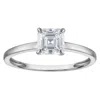 Naturalux 14k White Gold 1 Ct Lab Grown Diamond Solitaire Ring In Metallic