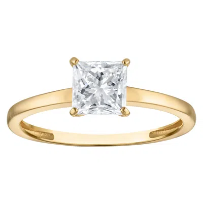 Naturalux 14k White Gold 1 Ct Lab Grown Diamond Solitaire Ring