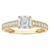 Naturalux 14k White Gold 1.35 Cttw Lab Grown Diamond Ring In Gold