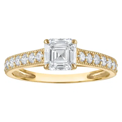 Naturalux 14k White Gold 1.35 Cttw Lab Grown Diamond Ring