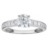 Naturalux 14k White Gold 1.75 Cttw Lab Grown Diamond Ring In Metallic