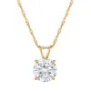 Naturalux 14k White Gold 2 Ct Lab Grown Diamond Solitaire Necklace In Gold
