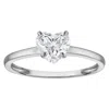 Naturalux 14k Yellow Gold 1 Ct Lab Grown Diamond Solitaire Ring In Silver