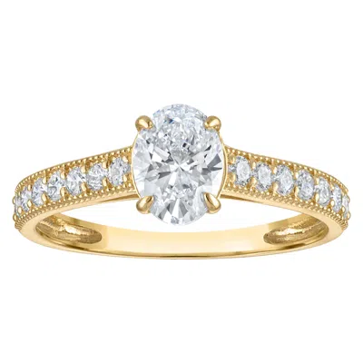Naturalux 14k Yellow Gold 1.35 Cttw Lab Grown Diamond Ring