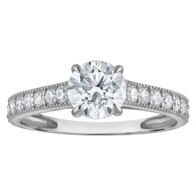 Naturalux 14k Yellow Gold 1.35 Cttw Lab Grown Diamond Ring In Metallic