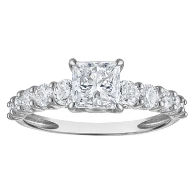 Naturalux 14k Yellow Gold 2 Cttw Lab Grown Diamond Ring In Metallic