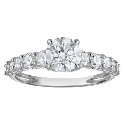 Naturalux 14k Yellow Gold 2 Cttw Lab Grown Diamond Ring In White