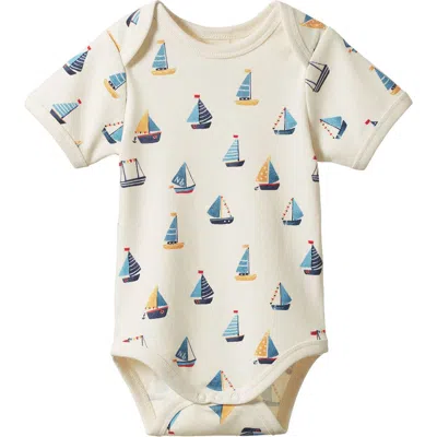 Nature Baby Short Sleeve Bodysuit In Neutral