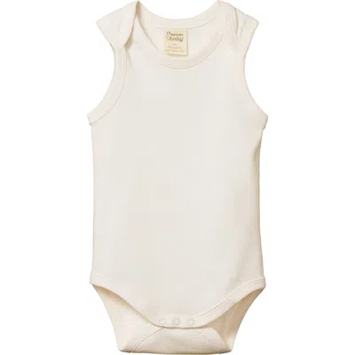 Nature Baby Sleeveless Organic Cotton Bodysuit In Neutral