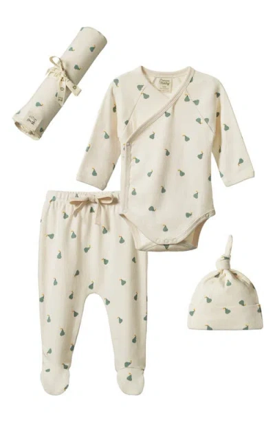 Nature Baby Welcome Home Gift Set In Petite Pear Print