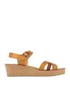 Nature Is Future Woman Sandals Tan Size 6 Leather