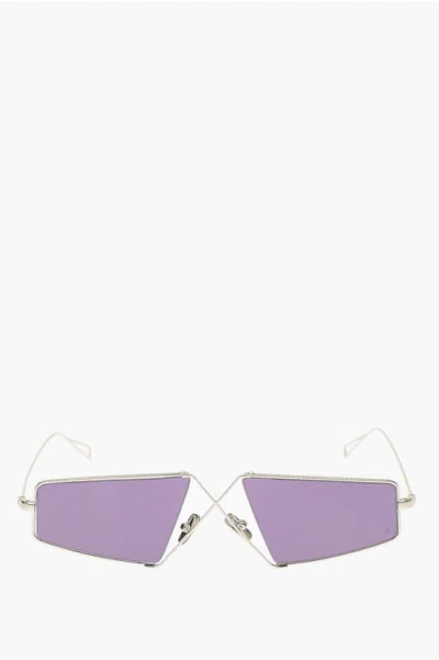 Nature Of Reality Metal Frame Telepathic Sunglasses In Purple