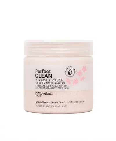 Naturelab. Tokyo Perfect Clean Cherry Blossom 2-in-1 Scalp Scrub And Clarifying Shampoo, 8.1 Oz. In Transparent