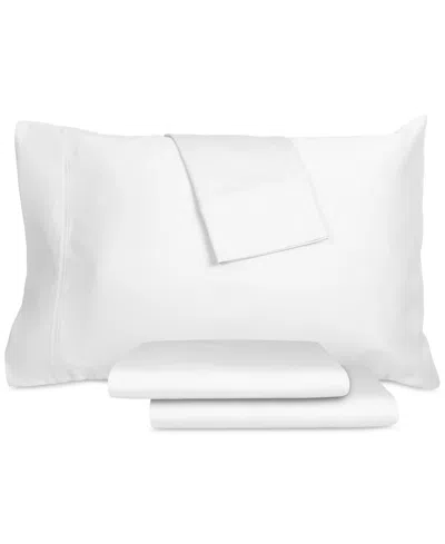 Naturelle 100% Tencel Lyocell 300 Thread Count Sateen 4-pc. Sheet Set, Queen In White