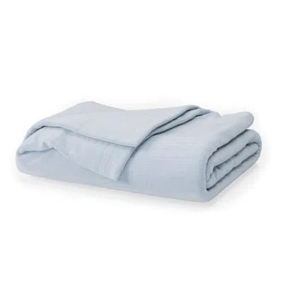 Naturepedic Organic Cotton Breathable Muslin Blanket In Blue