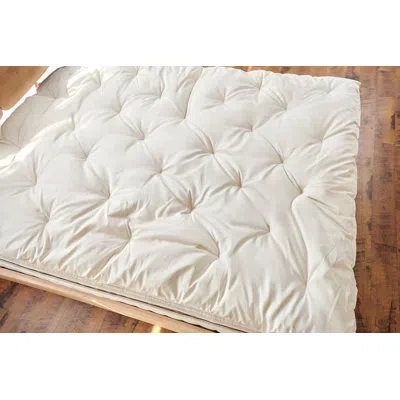 Naturepedic Wooly 3" Organic Wool Mattress Topper In White