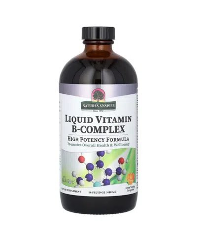 Nature's Answer Liquid Vitamin B-complex Great Tasting Tangerine In Assorted Pre-pack