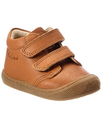 Naturino Cocoon Wide Leather Sneaker In Brown