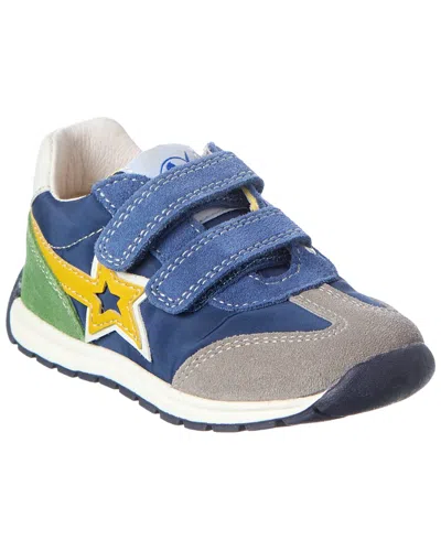 Naturino Crumi Nylon & Suede Sneaker In Blue