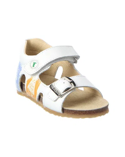 Naturino Kids' Falcotto Elusi Leather Sandal In White