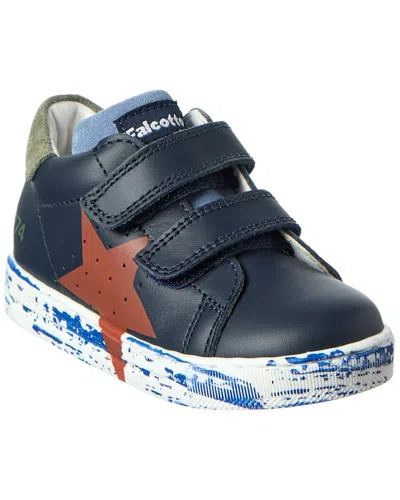 Naturino Falcotto Salazar 3 Leather Sneaker In Blue