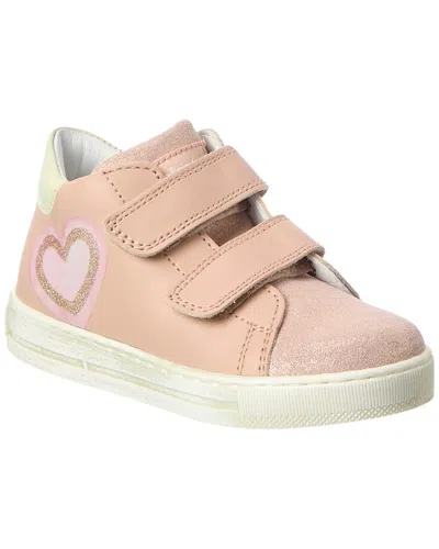 Naturino Falcotto Twille Suede Sneaker In Pink