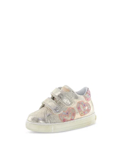 Naturino Girls' Falcotto Candys Vl Leather Sneakers - Baby, Little Kid In Gold