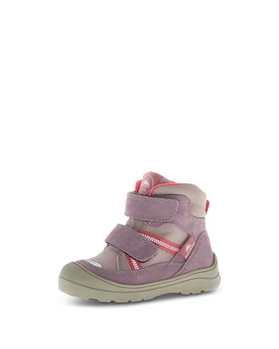 Naturino Girls' Graysy Vl Leather Sneaker Boots Toddler, Little Kid In Purple