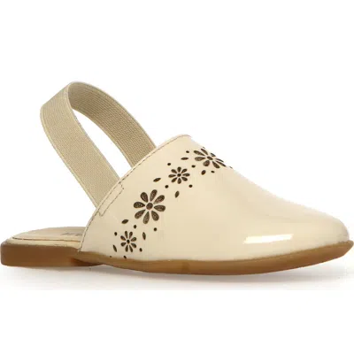 Naturino Kids' Callais Slingback Flat In Beige-platinum
