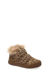 Naturino Kids' Faux Fur Trim Dellen Boot In Brown