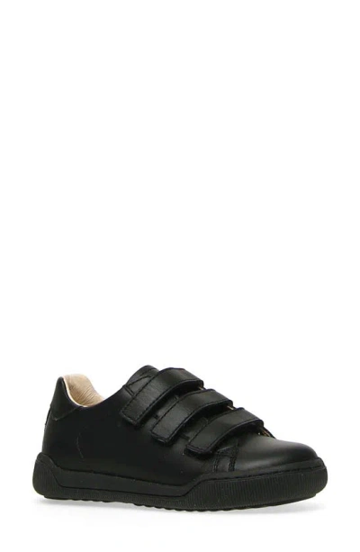 Naturino Kids' Gempe Leather Sneaker In Black