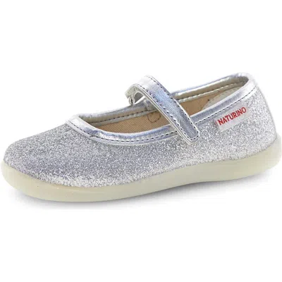 Naturino Kids' Pavia 2 Mary Jane Flat In Silver