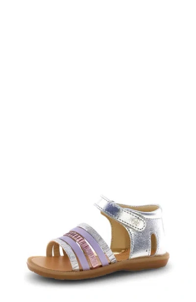 Naturino Babies'  Kids' Rubino Metallic Sandal In Silver
