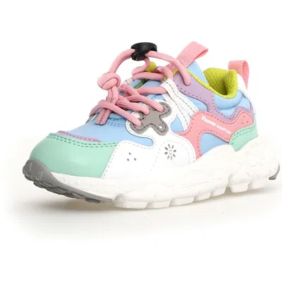 Naturino Kids' Yamano 3 Sneaker In Aquamarine-celeste-white