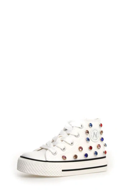 Naturino Kids' Yflas High Top Sneaker In Brown