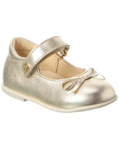 Naturino Leather Ballet Flat In Gold
