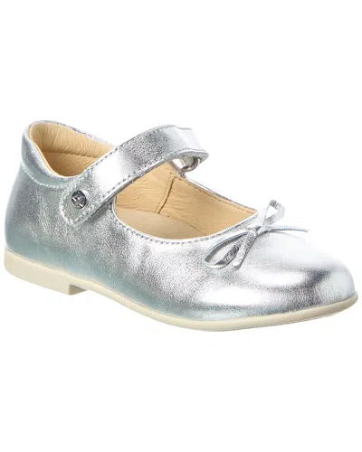 Naturino Kids' Leather Ballet Flat In Gray