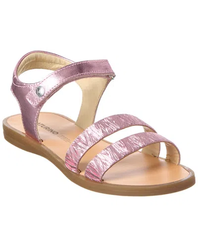 Naturino Melven Leather Sandal In Pink
