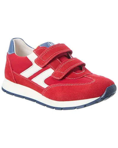 Naturino Miblo Suede & Nylon Sneaker In Red