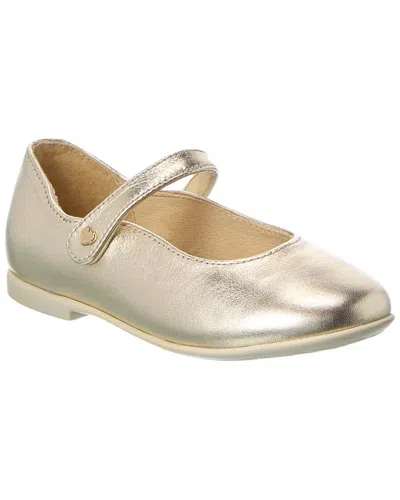 Naturino Miul Leather Flat In Gold