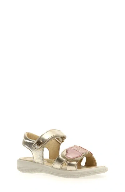 Naturino Nives Ankle Strap Sandal In Platinum