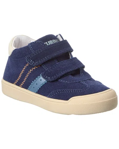 Naturino Riby High Suede Sneaker In Blue